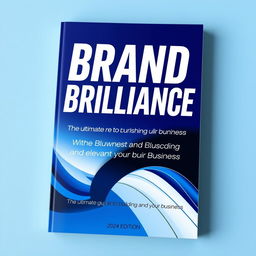 A captivating book cover design for 'Brand Brilliance: Elevate and Market Your Business With Impact'