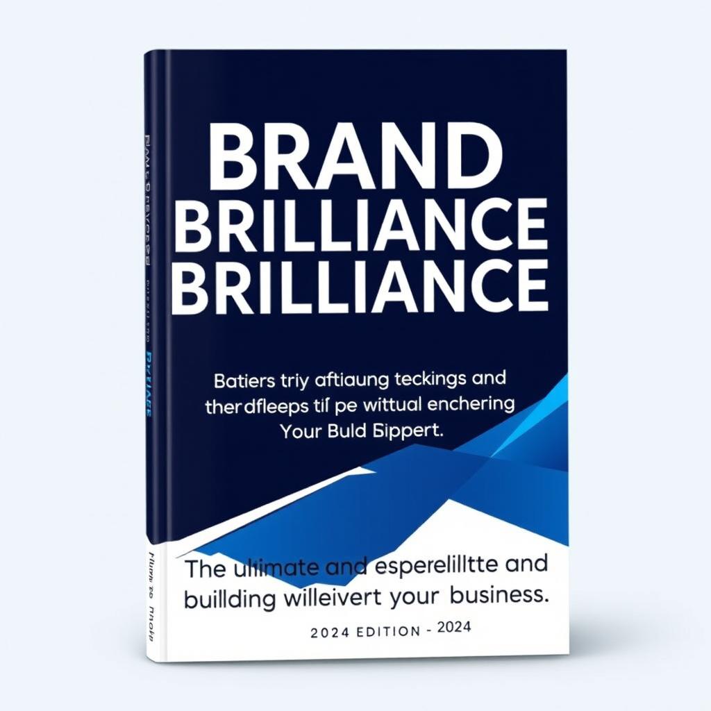 A captivating book cover design for 'Brand Brilliance: Elevate and Market Your Business With Impact'