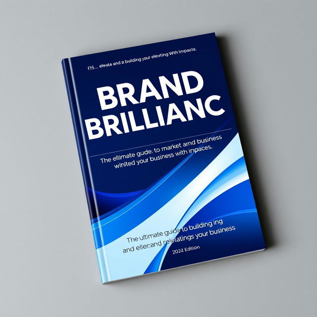 A captivating book cover design for 'Brand Brilliance: Elevate and Market Your Business With Impact'