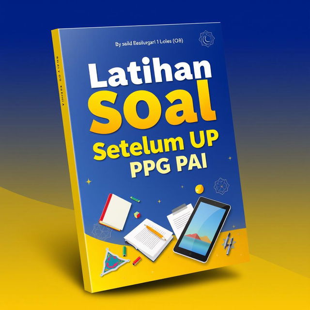 An eye-catching eBook cover design for 'Latihan Soal Sebelum UP PPG PAI'