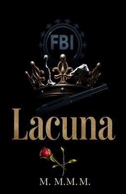 A dark and suspenseful book cover design featuring a prominently displayed damaged crown symbolizing royalty, evoking a sense of decay and loss of power