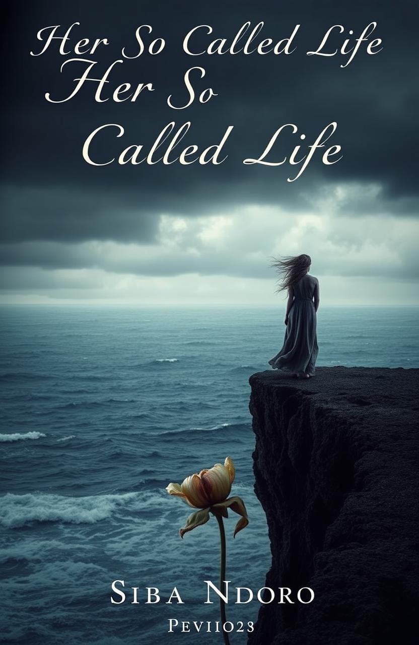 A sorrowful book cover for 'Her So Called Life' by Siba Ndoro