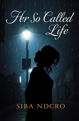 A sorrowful book cover design for "Her So Called Life" by Siba Ndoro