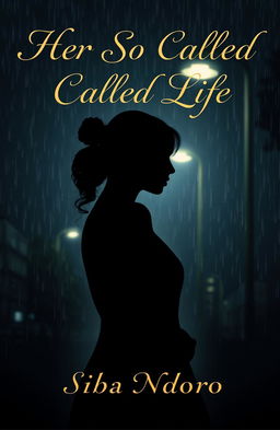 A sorrowful book cover design for "Her So Called Life" by Siba Ndoro