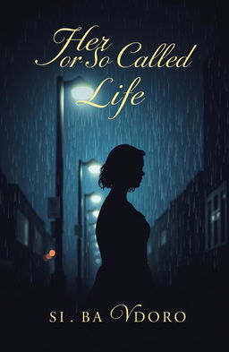 A sorrowful book cover design for "Her So Called Life" by Siba Ndoro