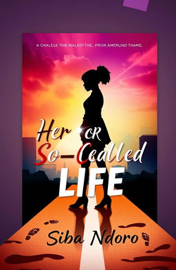 A creative book cover design for a novel titled 'Her So-Called Life' by author Siba Ndoro