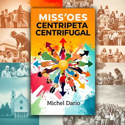 An e-book cover design focused on evangelization with the theme of Centripetal and Centrifugal Missions