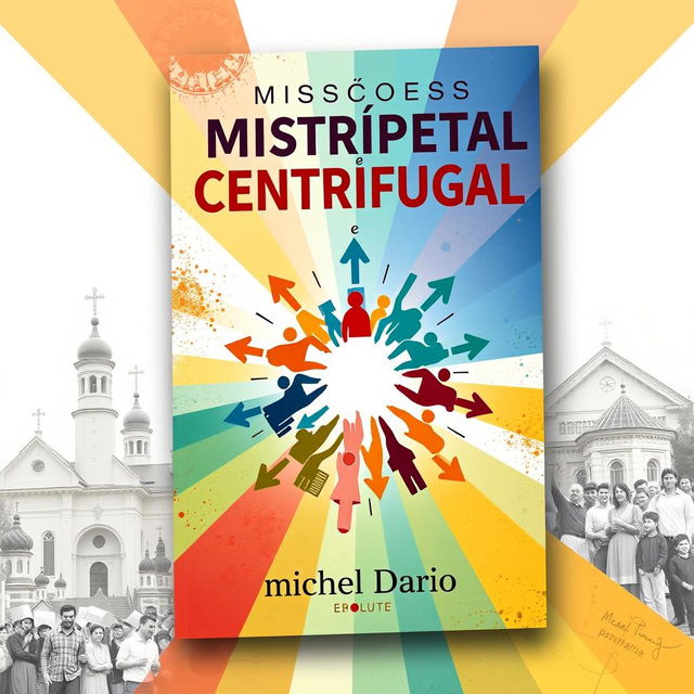 An e-book cover design focused on evangelization with the theme of Centripetal and Centrifugal Missions