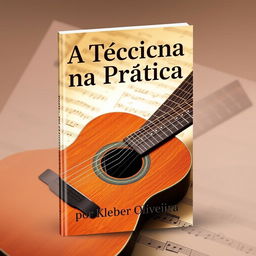 An engaging e-book cover design for 'A Técnica na Prática' by Kleber Oliveira