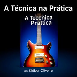 A captivating e-book cover design for 'A Técnica na Prática' by Kleber Oliveira