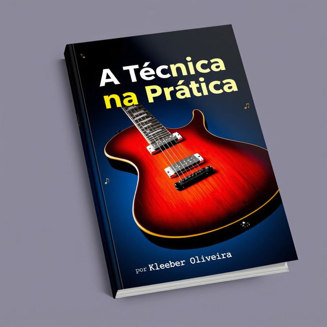 A captivating e-book cover design for 'A Técnica na Prática' by Kleber Oliveira