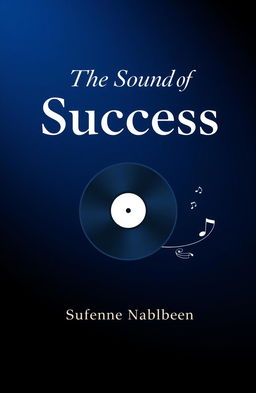 A minimalist and elegant book cover design focused on the music industry
