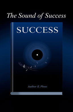 A minimalist and elegant book cover design focused on the music industry