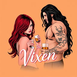 A romantic book cover design featuring a light orange background