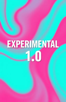 A vibrant turquoise background with bold white text that says 'EXPERIMENTAL 1