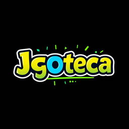 A creative and eye-catching logo for 'Jogoteca', embodying the spirit of gaming and fun