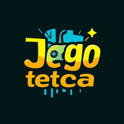 A creative and eye-catching logo for 'Jogoteca', embodying the spirit of gaming and fun