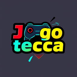 A creative logo for 'Jogoteca', designed to embody the excitement of gaming