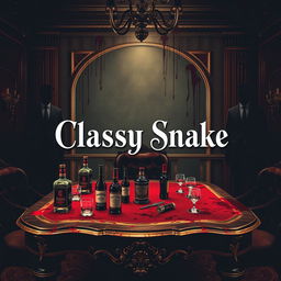 A luxurious and blood-soaked cover design representing the mafia world, featuring a dark, atmospheric setting with a lavishly adorned room