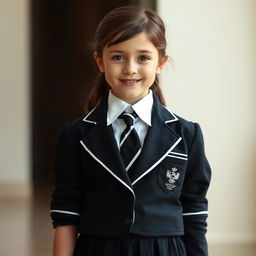 An ultra-realistic portrait of a young girl with the face reminiscent of Rachel Leigh Cook at 10 years old
