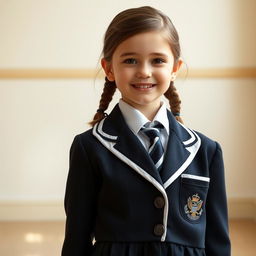 An ultra-realistic portrait of a young girl with the face reminiscent of Rachel Leigh Cook at 10 years old