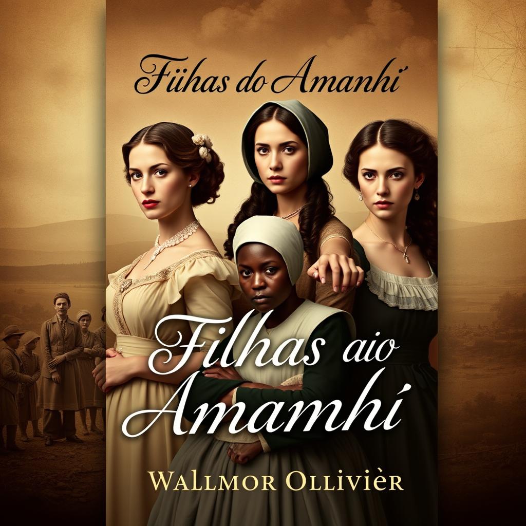 A compelling book cover design for 'Filhas do Amanhã' by Walmor Olliviér