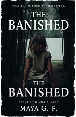 A book cover for a novel titled 'The Banished' written by Maya G