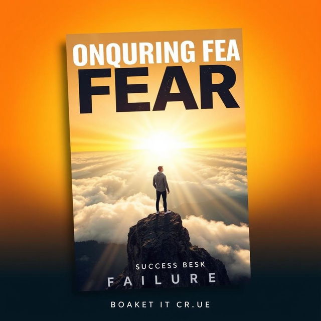 An inspiring ebook cover design focused on overcoming the fear of failure