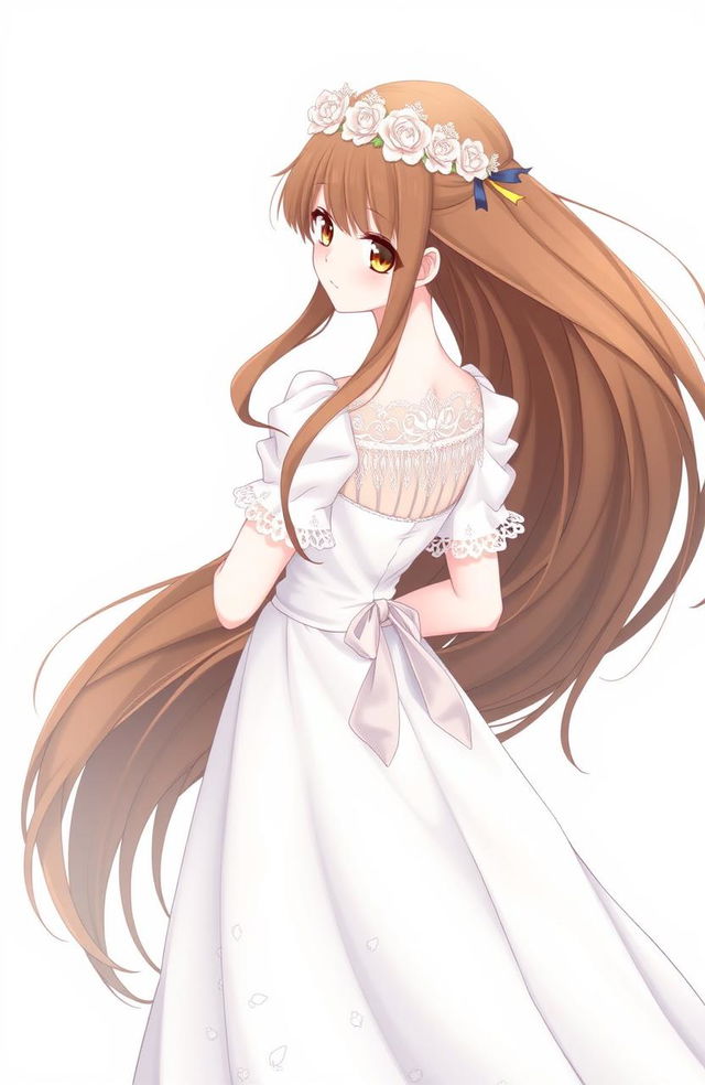 A beautiful spirit girl facing the camera, depicted in the art style of the 'Date a Live' light novel and anime series