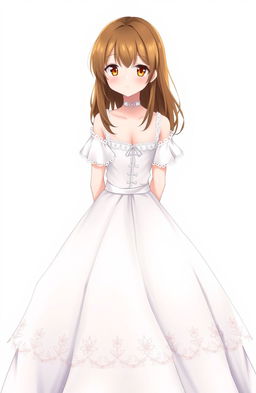 A spirit girl facing the camera, inspired by the art style of the Date A Live light novels and anime