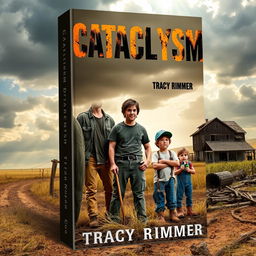 A book cover for 'Cataclysm' by Tracy Rimmer featuring a post-nuclear-war landscape