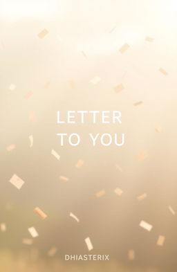 A serene morning scene depicting a gentle breeze, with numerous letters floating gracefully through the air, playfully dancing in the sunlight