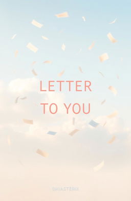 A serene morning scene depicting a gentle breeze, with numerous letters floating gracefully through the air, playfully dancing in the sunlight