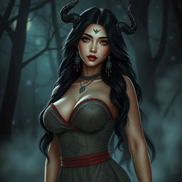 A captivating representation of Kuntilanak, the beautiful and seductive Indonesian mythical spirit