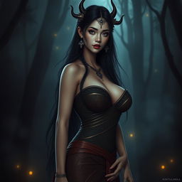 A captivating representation of Kuntilanak, the beautiful and seductive Indonesian mythical spirit