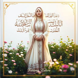 A respectful and artistic representation of Fatima Zahra (s