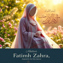 A respectful and artistic representation of Fatima Zahra (s
