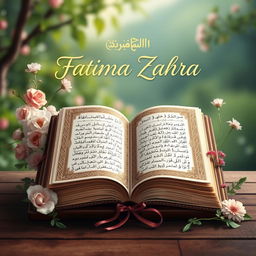 A respectful artistic representation inspired by the theme of Fatima Zahra (s