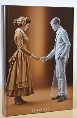 A book cover featuring two figures on opposite sides, each slightly transparent to create a ghostly, ethereal effect