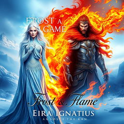 A book cover design for 'Frost & Flame' by Eira Ignatius