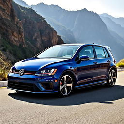 A visually stunning 2015 Volkswagen Golf R, showcasing its high-performance features and sleek design