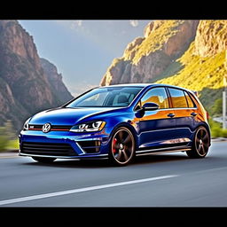 A visually stunning 2015 Volkswagen Golf R, showcasing its high-performance features and sleek design