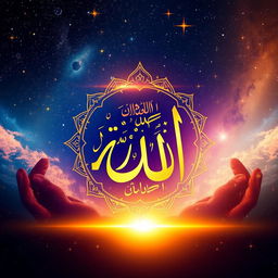 An artistic representation exploring the concept of the Identity of Allah
