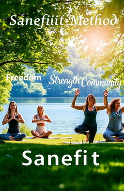A serene, motivational scene depicting the Sanefit Method for an alcohol-free lifestyle