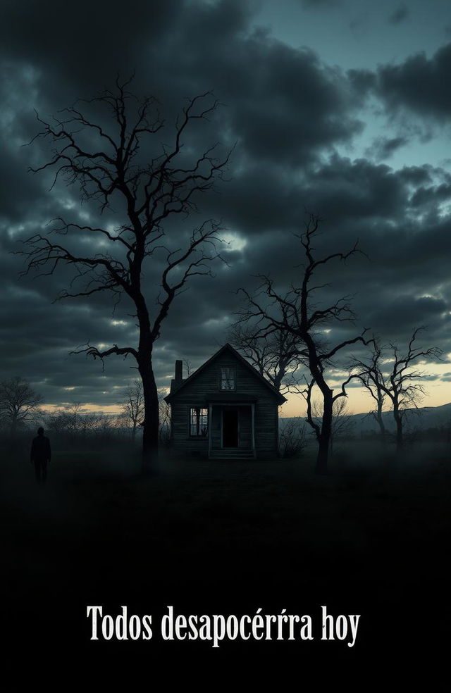 A chilling and professional horror scene that conveys a deep sense of loneliness