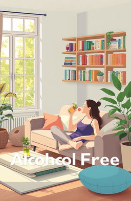 A serene scene illustrating the concept of an alcohol-free lifestyle