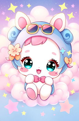 A cute and whimsical interpretation of Nemonemo featuring vibrant and pastel colors