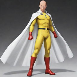 Generate an image of the character Saitama from One Punch Man