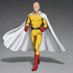 Generate an image of the character Saitama from One Punch Man