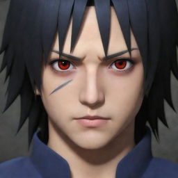 Generate an image of the character Sasuke Uchiha from Naruto